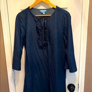 Draper James Dark Blue Denim Dress